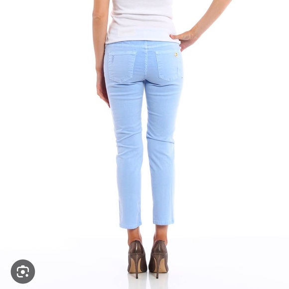 Michael Kors Light Blue Cropped Pants - Picture 2 of 6